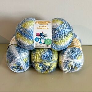 Lion Brand Ice Cream Roving Divagation Yarn in Razzles